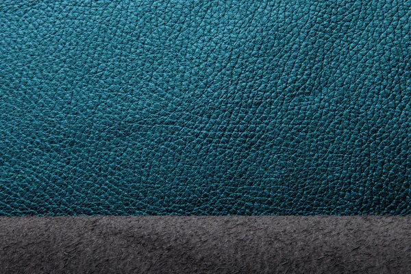 Blue leather texture for background with space for simple text — Stock Photo, Image