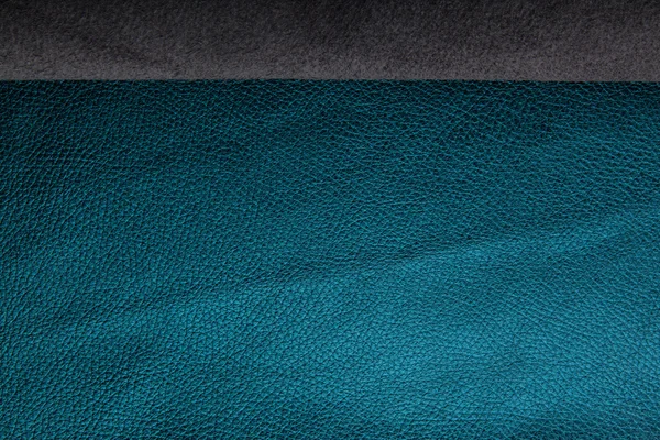 Textura de couro azul para fundo com espaço para texto simples — Fotografia de Stock