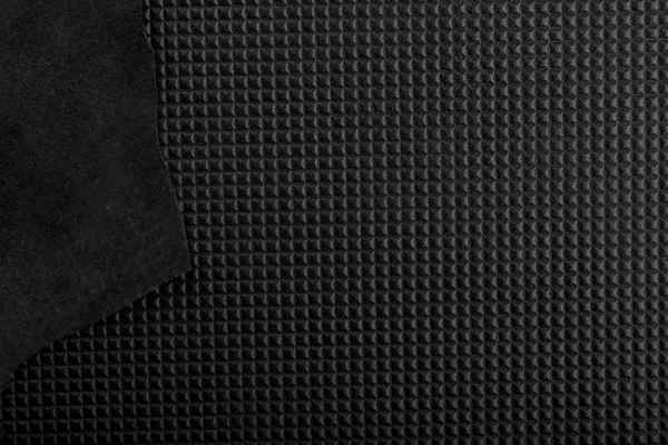 Fundo textura de couro preto — Fotografia de Stock