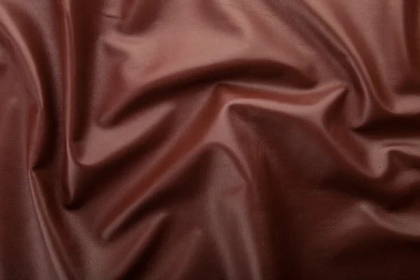 Brown tanned leather texture closeup — Stock Photo, Image