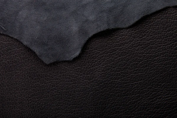 Pelle nera texture sfondo — Foto Stock