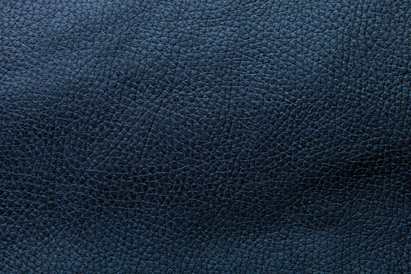 Blauw leder texture voor achtergrond met ruimte voor eenvoudige tekst — Stockfoto