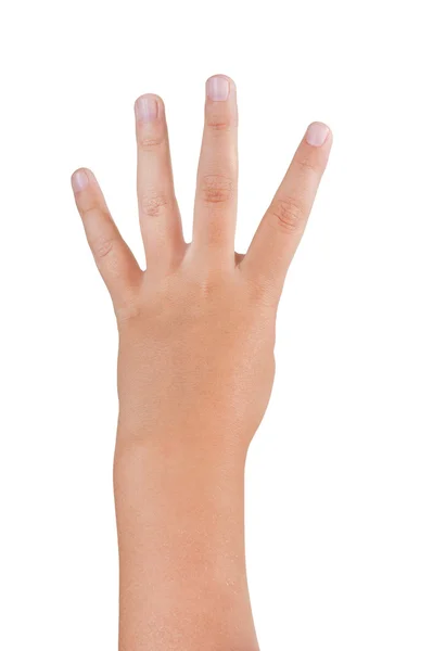 Gestures of children's hands — Stock Photo, Image