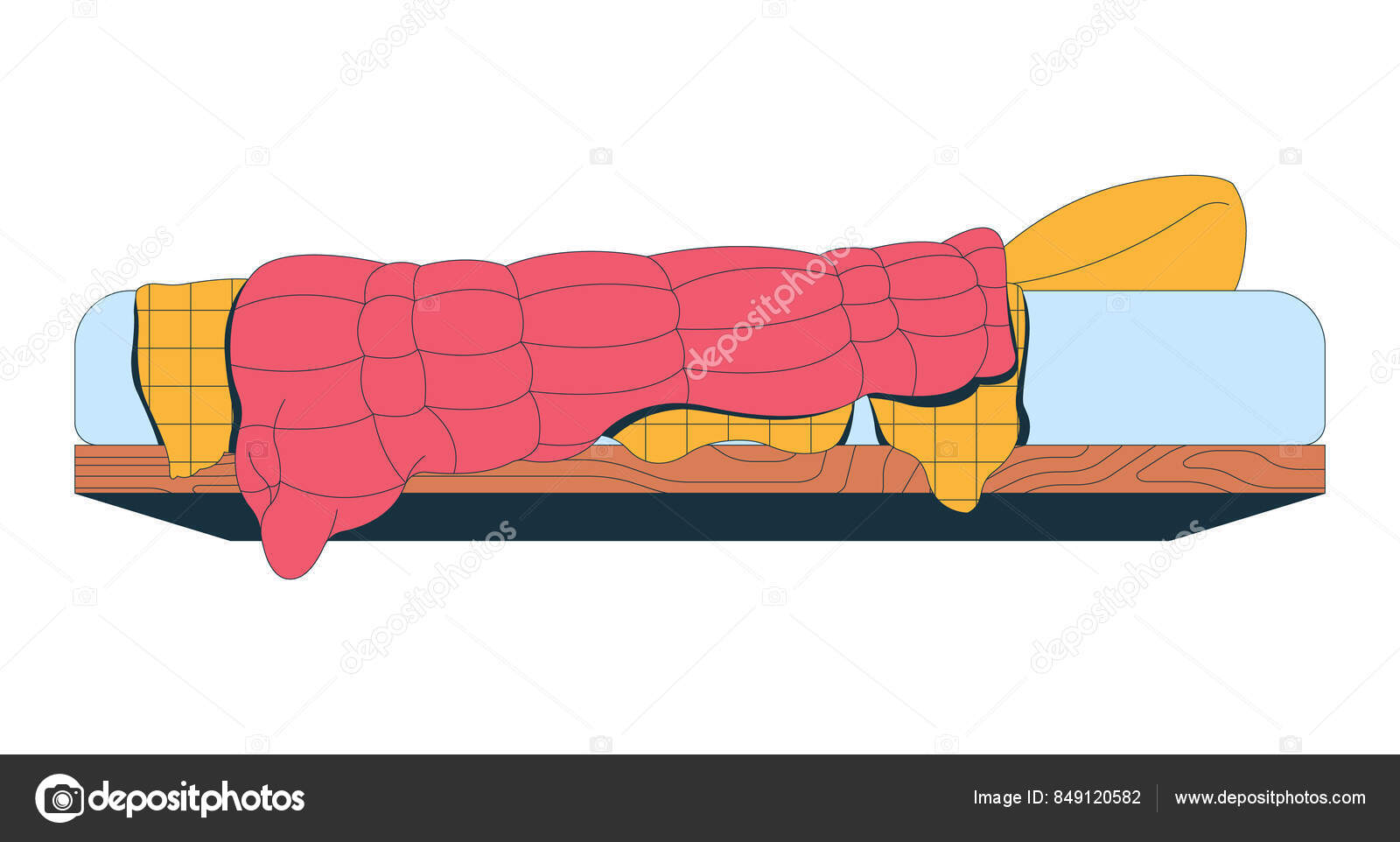 Unmade bed Vector Images | DepositPhotos, image size:1600x962