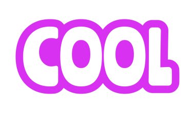 Güzel, kalın, mor bir cta çıkartması. Onaylama tepkisi. Titreşimler. Rahatlamış olumlu tepki. Sıradan bir cevap. Oyuncu baloncuk metni. Dijital kelime. Magenta deyimi. Web tasarımı. Kullanılan çiftlik yazı tipi