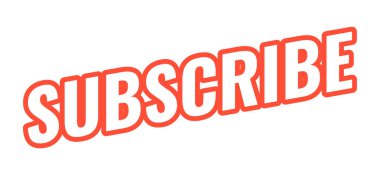 Modern kalın hatlı web ögesine abone olun. Kanalı izle. Yeni içerik anında uyarısı. Gelişmelerden haberdar ol. İzleyici hareketi. Kırmızı hatlı eğimli metin tasarımı. Açılı tipografi, UI UX. Oswald yazı tipi kullanıldı