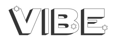 Titreşimli siyah-beyaz 3D yazı. Rahatlamış bir ruh hali. Tatil hissi. Sakin bir yaşam tarzı. İyi titreşimler. Gençlik kültürü. Özetlenmiş mektuplar. Eğlenceli tipografi. Yıldız aksanlı blok tipi. Kullanılan Montserrat yazı tipi