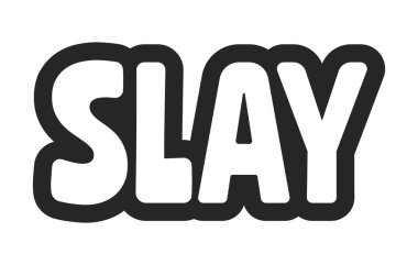 Eylem çıkartmasına cesur bir taslak çağrısı yap. Kendine güven cazibesi. Kendini ifade etme. Diva güzellik esnemesi. Güç stili. Parıltı modu. Siyah beyaz metin. Kabarcık harfleri. Oyuncu tasarım kelimesi. Kullanılan çiftlik yazı tipi