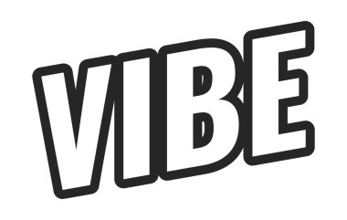 Siyah çizgili, titreşimli ağ düğmesi. Rahatlamış bir ruh hali. Tatil hissi. Sakin bir yaşam tarzı. İyi titreşimler. Gençlik kültürü. Minimum büyük harf metni. Beyaz dolgulu açılı harfler. UI UX. Oswald yazı tipi kullanıldı