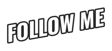 Siyah çizgili web tuşumu takip edin. Takipçileri davet et. Abone sayısını arttırın. Arkadaş ekle. Takipçileri topla. Minimum büyük harf metni. Beyaz dolgulu açılı harfler. UI UX. Oswald yazı tipi kullanıldı