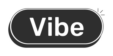 Vibe, modern siyah UI elementinin etrafında dönüyordu. Rahatlamış bir ruh hali. Tatil hissi. Sakin bir yaşam tarzı. İyi titreşimler. Gençlik kültürü. Tek renkli tıklanabilir düğme. Beyaz kalın metinli düz web CTA. Kullanılan Rubik yazı tipi