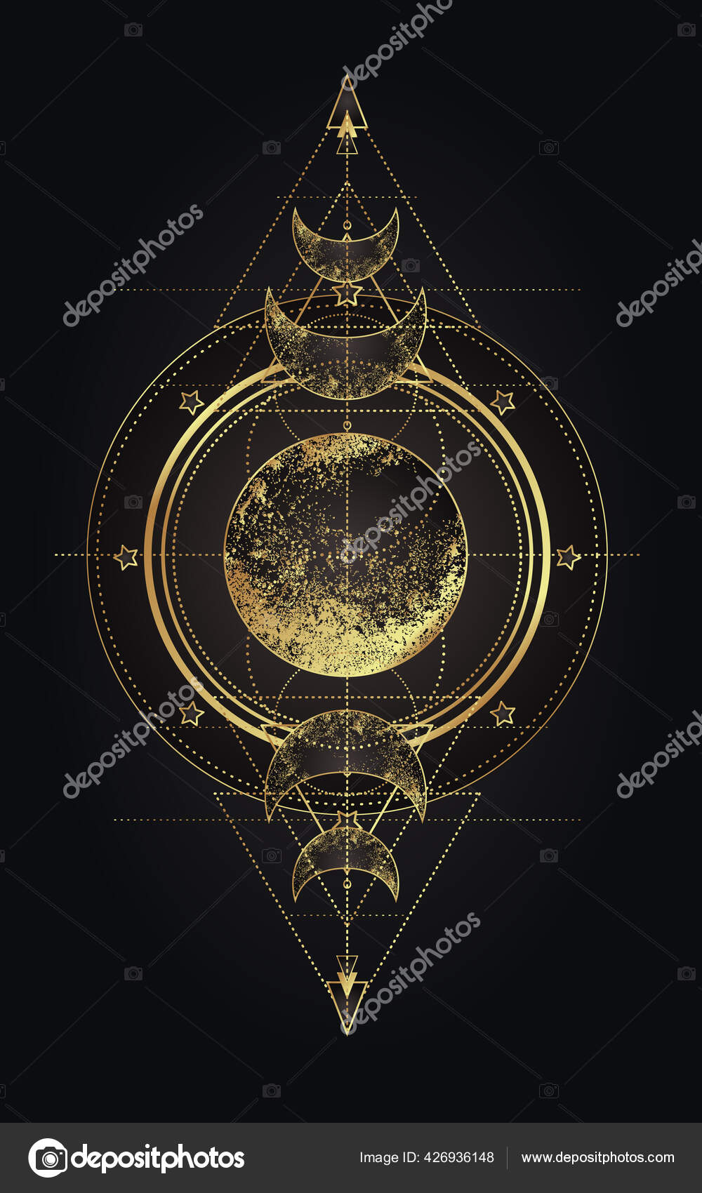 Moon magic. Triple moon pagan Wicca moon goddess symbol. Three-faced Goddess. Maiden, Mother, Crone vector illustration. Tattoo, astrology, alchemy, boho and magic symbol Stock Vector Image by ©vgorbash #426936148 Moon magic. Triple moon pagan Wicca moon goddess symbol. Three-faced Goddess. Maiden, Mother, Crone vector illustration. Tattoo, astrology, alchemy, boho and magic symbol Stock Vector Image by ©vgorbash #426936148