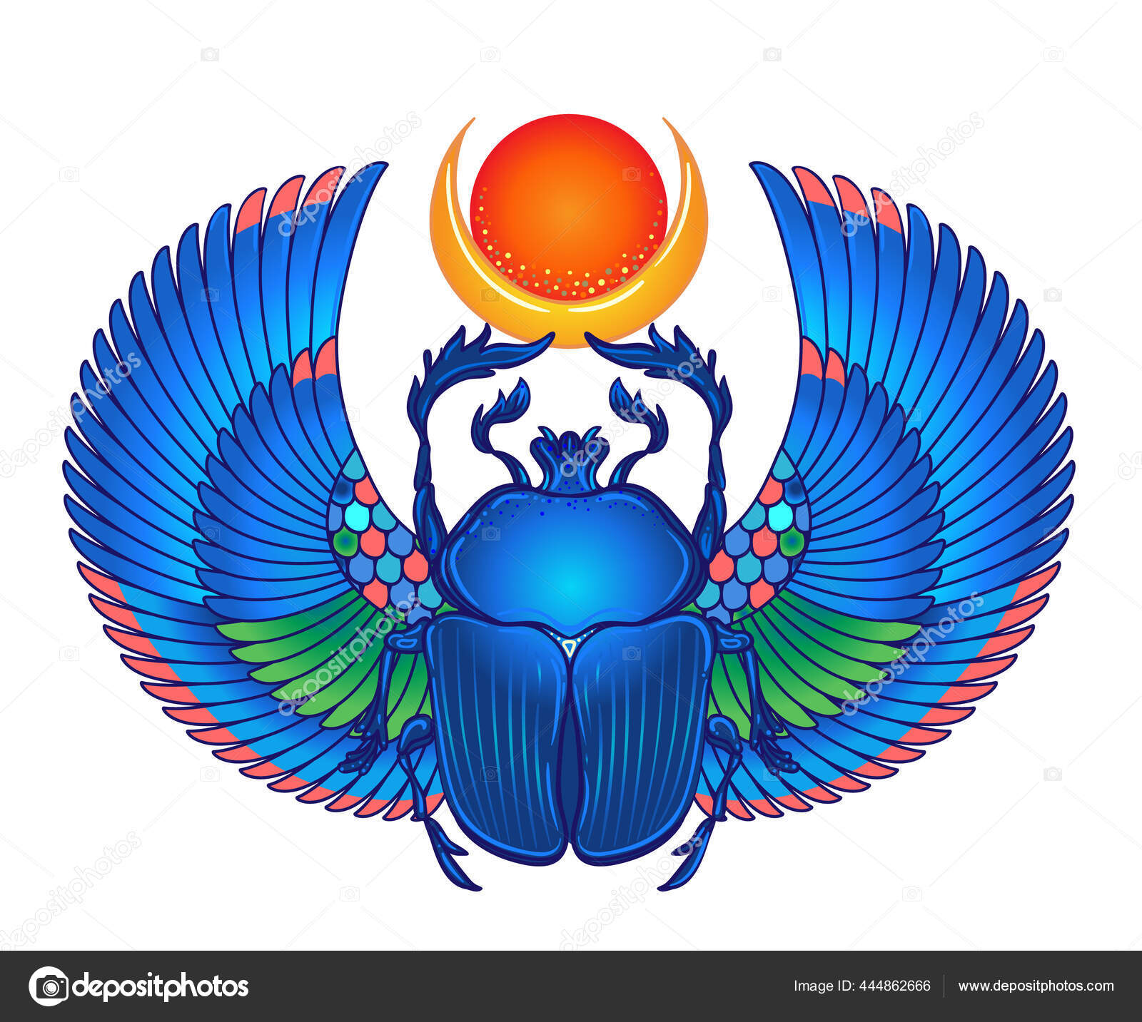 Large 'Egyptian Scarab Symbol' Temporary Tattoo (TO00032382) :  Amazon.com.au: Beauty