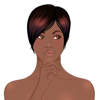 Jest susturmanın ile Afrikalı-Amerikalı kadın