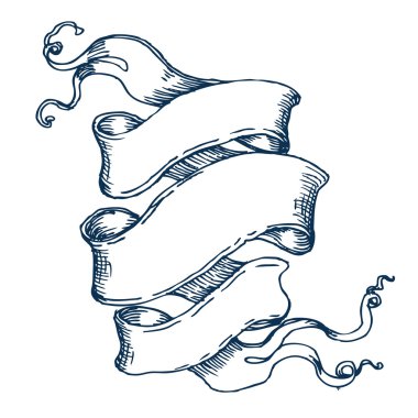 Vintage tarzı tasarım öğeleri, şerit