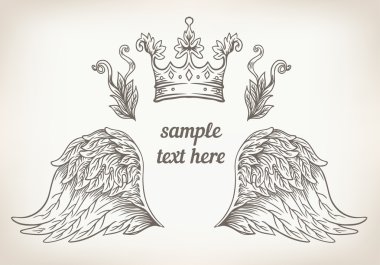 Vintage tarzı tasarım öğeleri