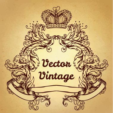 Vintage tarzı tasarım öğeleri