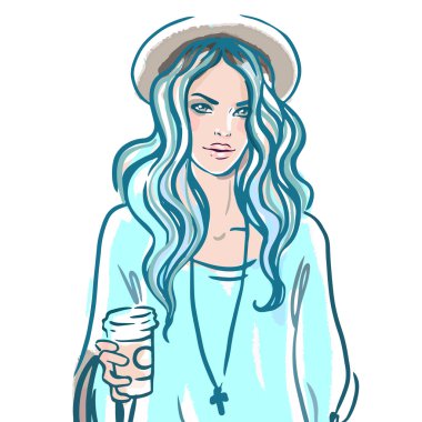 Urban street style: hipster girl