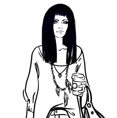 Urban street style: hipster girl