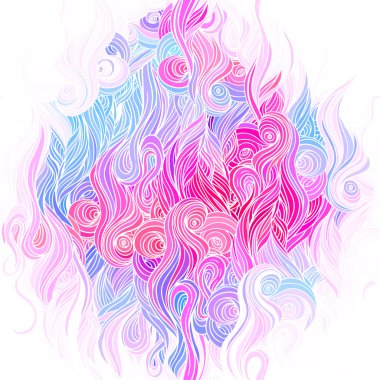 Dalgalar ile çizilmiş desen