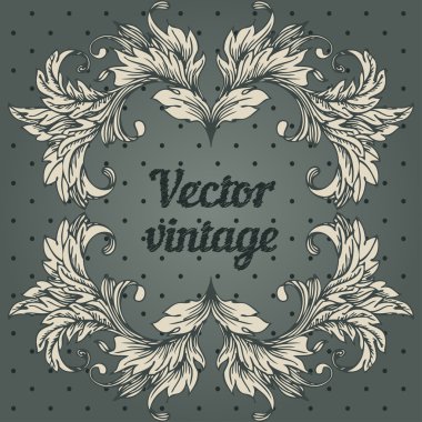 Vintage tarzı tasarım öğeleri