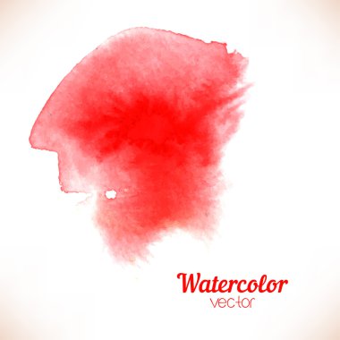 Red spot, watercolor hand painted  clipart