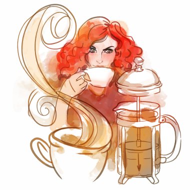 Kız sabah kahve içme ya da çay.