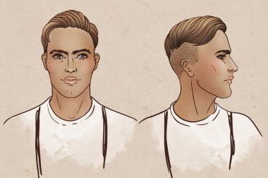 Şık moda adam portresi