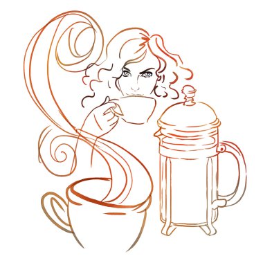 Kız sabah kahve içme ya da çay.