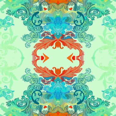 Dikişsiz vintage Barok desen