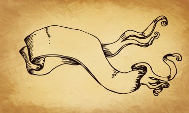 Vintage tarzı tasarım öğeleri, şerit