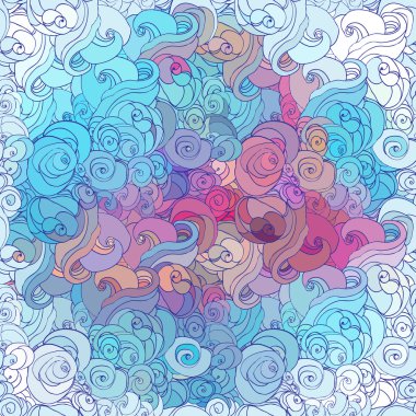 saç veya dalgalar seamless modeli