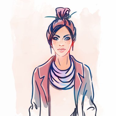 Urban street style: hipster girl