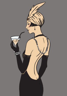 Sineklik kız: Retro Parti Davetiyesi