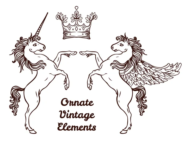 Elementi di design stile vintage — Vettoriale Stock