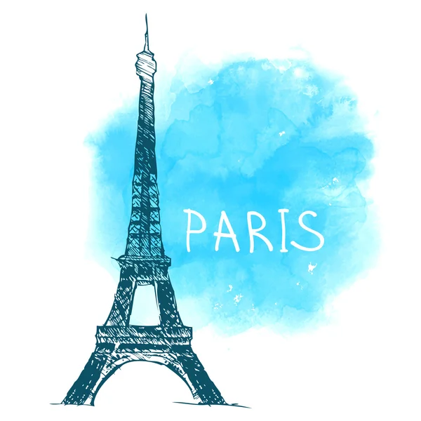 Torre Eiffel, París, Francia. — Vector de stock