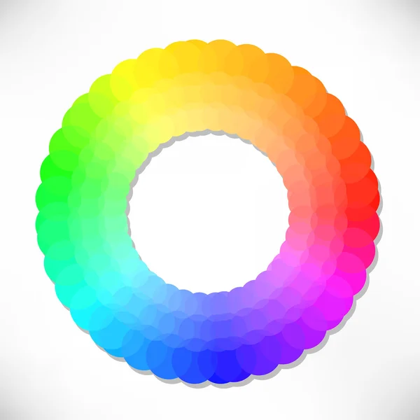 Creatieve kleurenwiel — Stockvector
