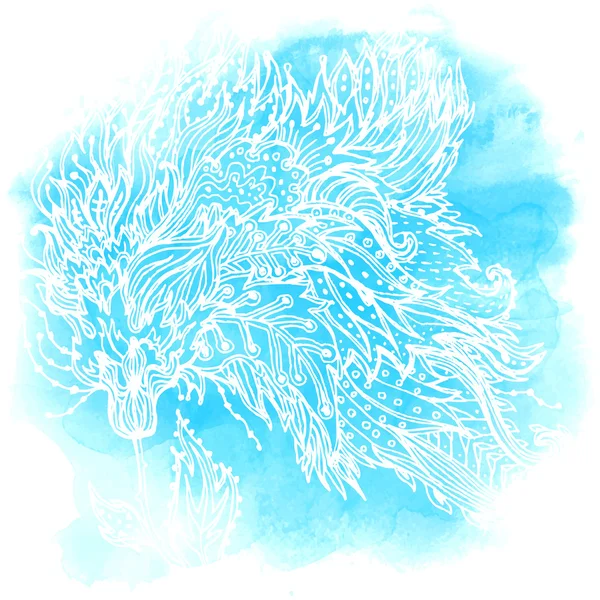 Motif fleuri orné de fleurs — Image vectorielle