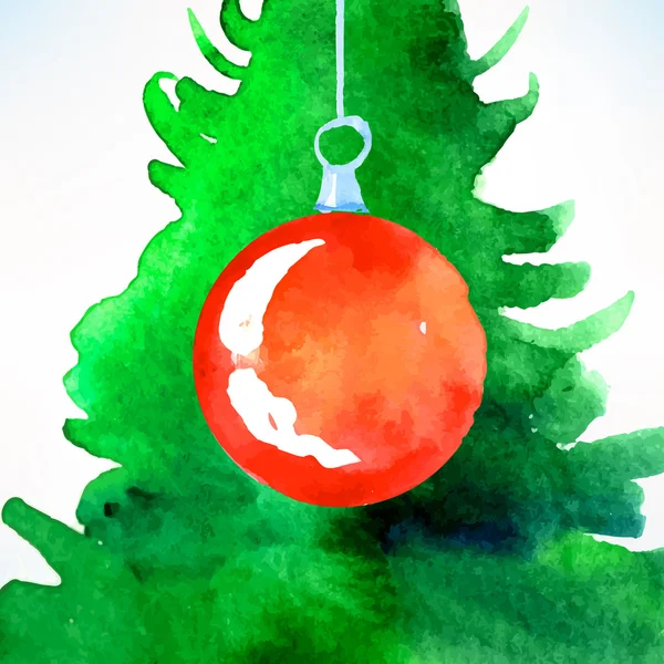 Christmas ball. Christmas decoration. — Stock Vector