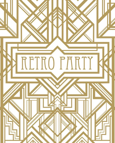 Fundo vintage. Padrão de estilo retro — Vetor de Stock