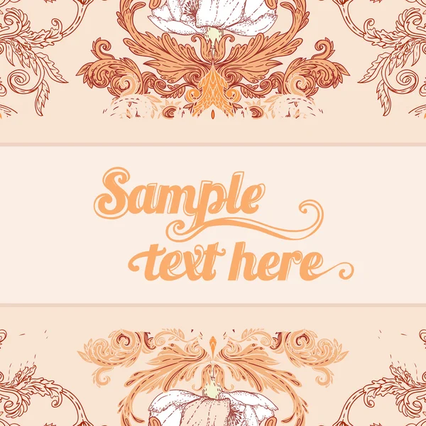 Seamless vintage baroque pattern — Stock Vector