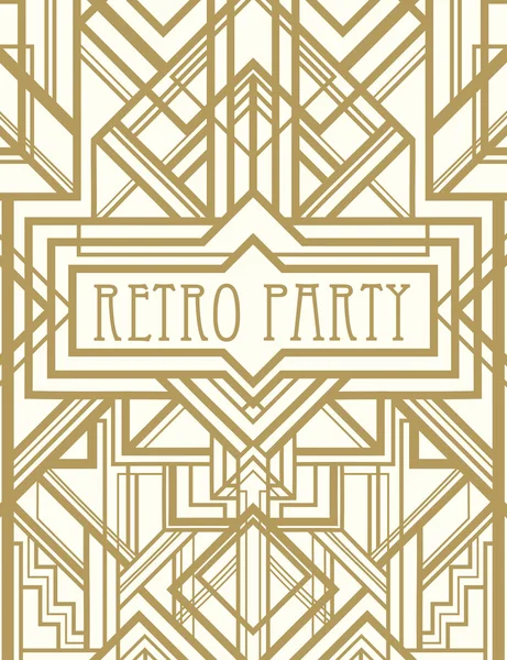 Fondo vintage. Patrón de estilo retro — Vector de stock