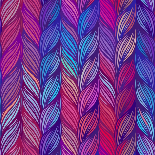 Seamless pattern of braids. — Stock Vector