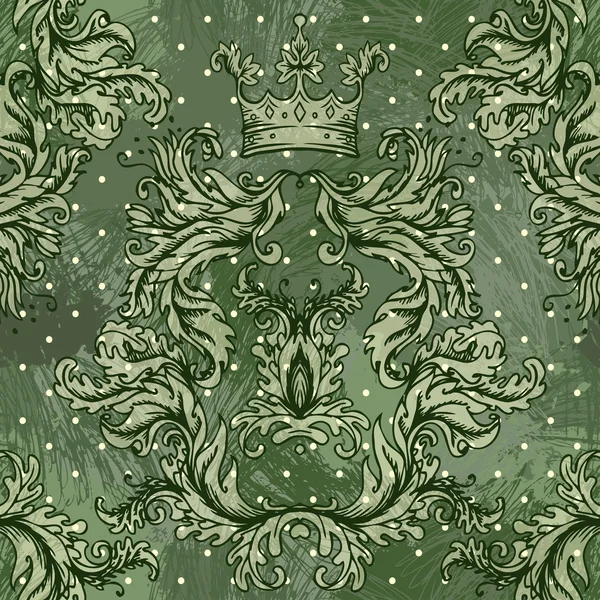 Seamless vintage baroque pattern — Stock Vector