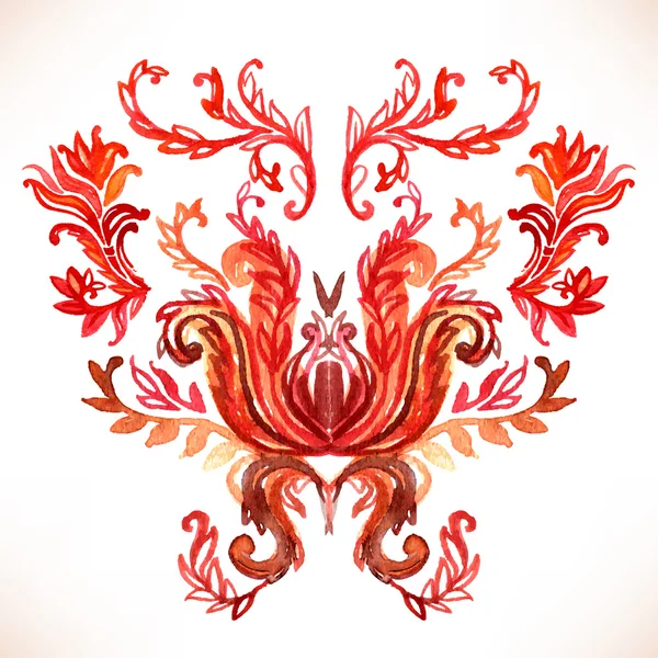 Barock-Blumenmuster. — Stockvektor