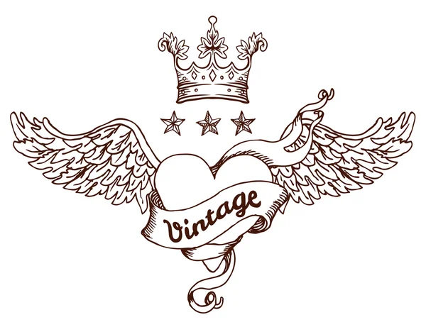 Vintage tarzı tasarım öğeleri