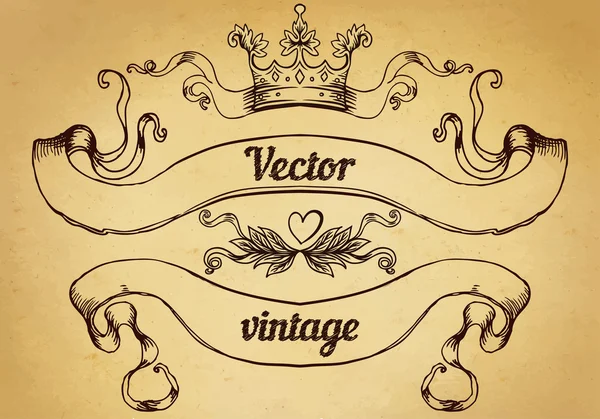 Vintage tarzı tasarım öğeleri