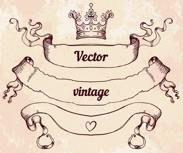 Elementi di design stile vintage — Vettoriale Stock