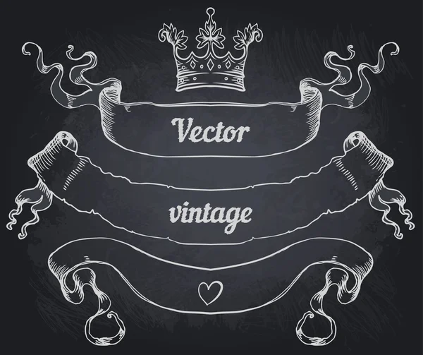 Elementi di design stile vintage — Vettoriale Stock
