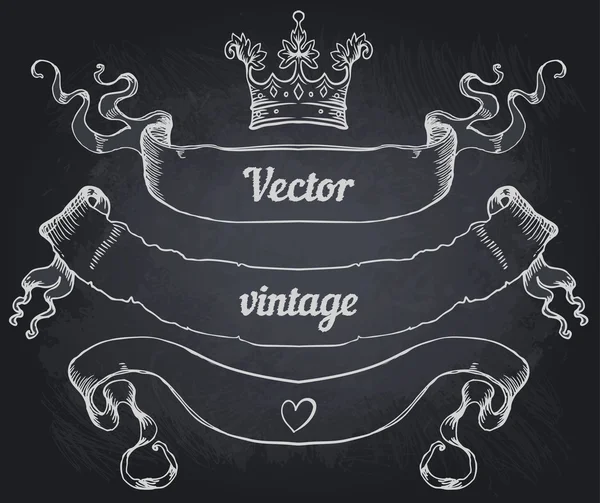 Designelemente im Vintage-Stil — Stockvektor